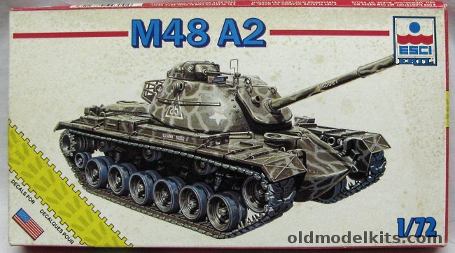 ESCI 1/72 M48 A2 Battle Tank, 8322 plastic model kit